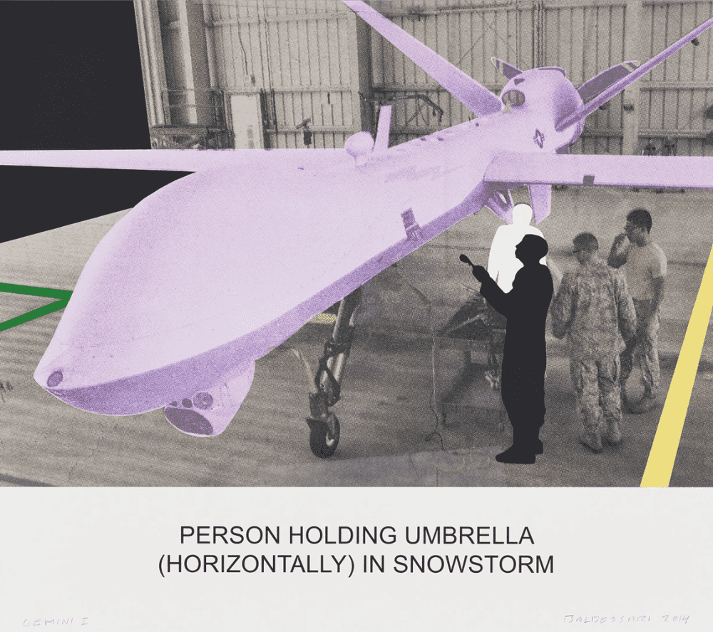 John Baldessari, ‘Person Holding Umbrella’, 2014, Print, Multi-Color Screenprint, null, Numbered, Dated