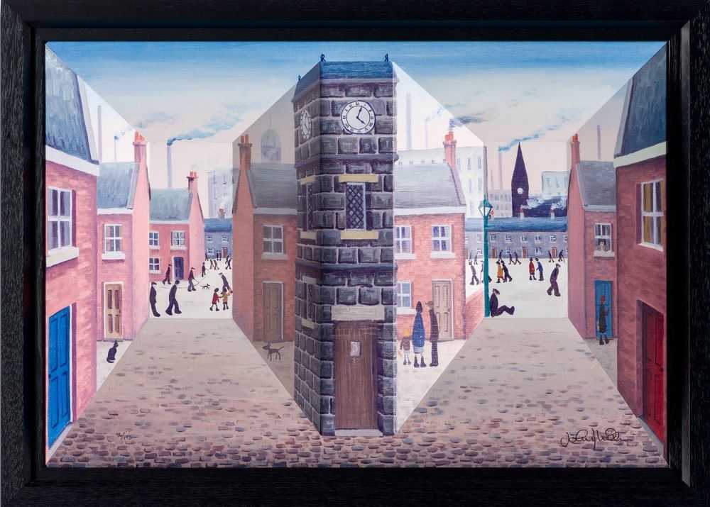 John D Wilson, ‘All Around The Clock Tower’, 2024, Print, 3D Wall Sculpture, Castle Fine Art, Numbered, Framed