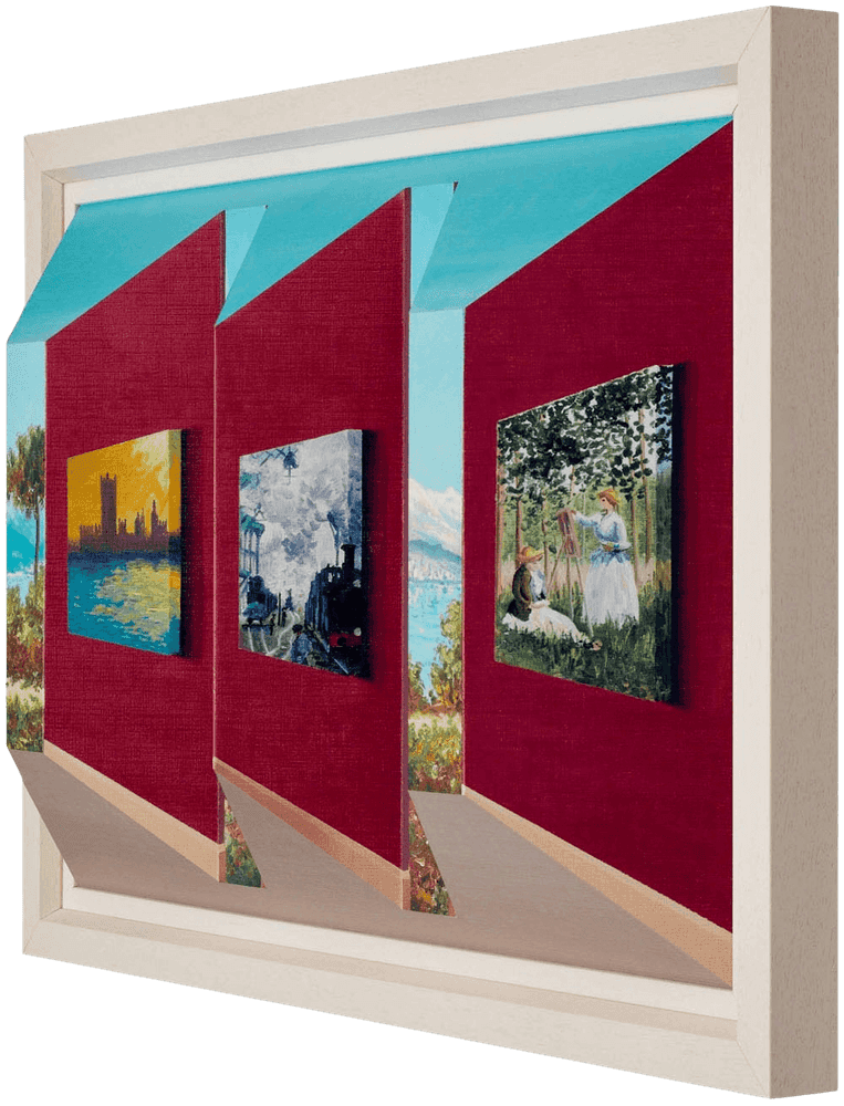 John D Wilson, ‘Monet Gallery’, 2012, Print, 3D Wall Sculpture, Castle Fine Art, Numbered