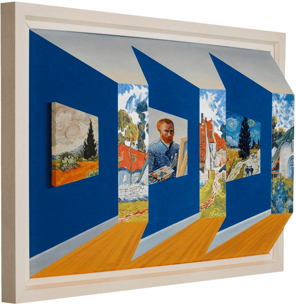 John D Wilson, ‘Van Gogh Gallery’, 2012, Print, 3D Wall Sculpture, Castle Fine Art, Numbered