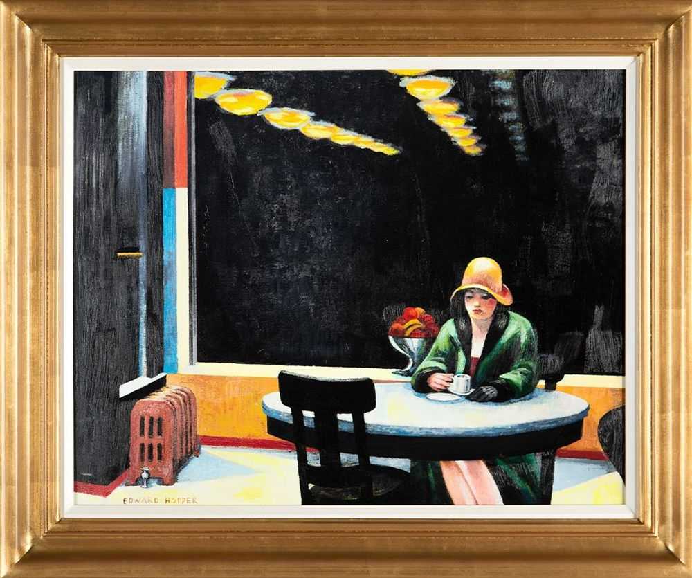 John Myatt, ‘Automat 1927’, 2021, Print, A hand-embellished stretched canvas, Castle Fine Art, Numbered, Handfinished, Framed