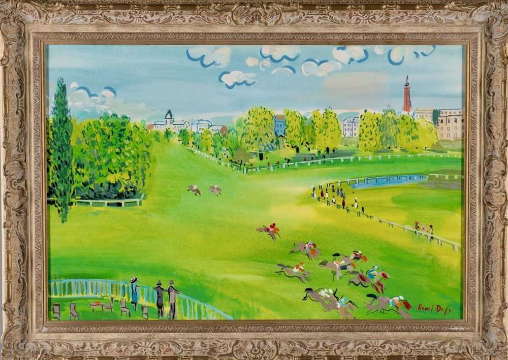 John Myatt, ‘The Racecourse At Longchamps’, 2024, Print, Fine Art Print, Castle Fine Art, Numbered