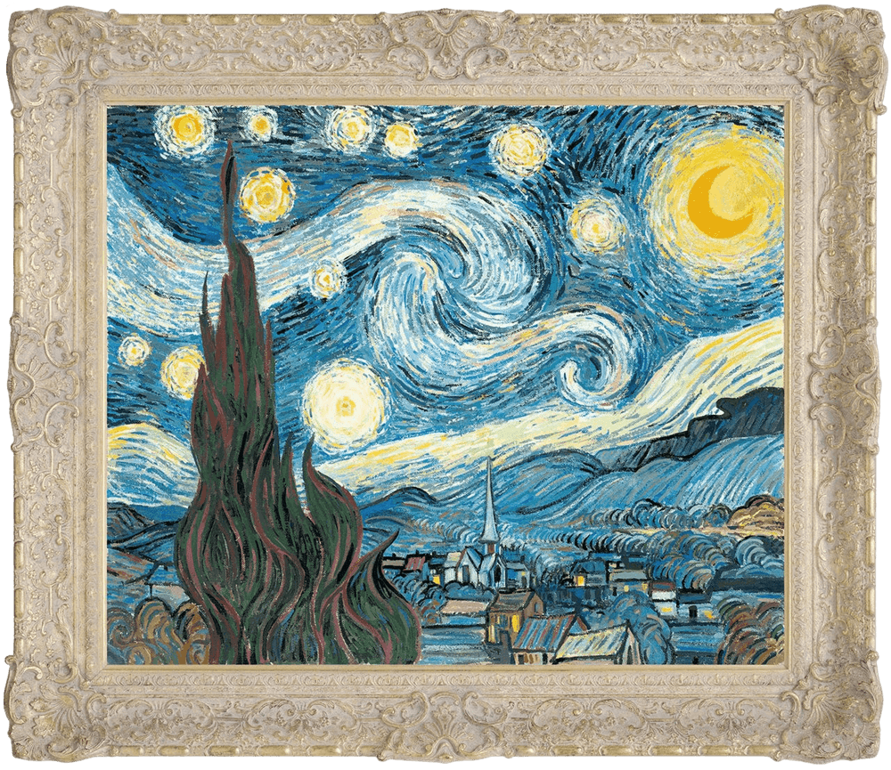 John Myatt, ‘The Starry Night’, 2017, Print, Hand-embellished giclee on canvas, Castle Fine Art, Numbered, Handfinished, Framed