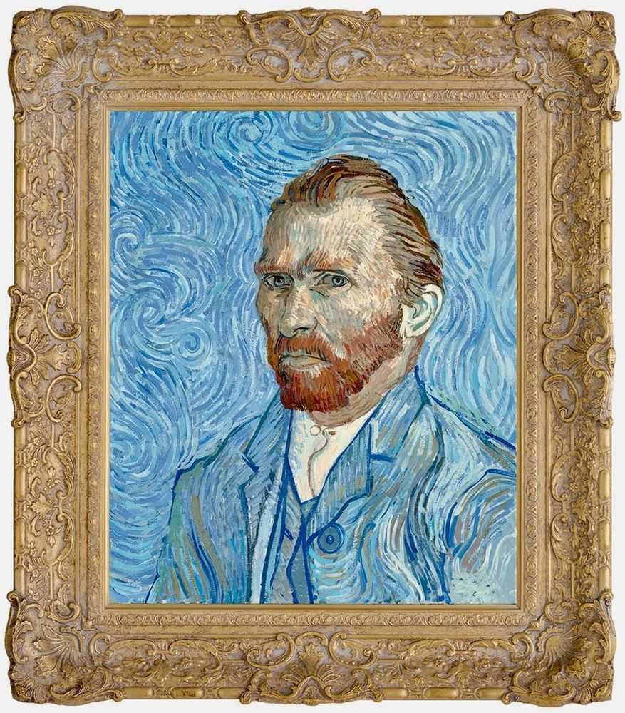 John Myatt, ‘Vincent Van Gogh, Self Portrait Remy, 1889’, 2017, Print, Giclee On Canvas, Castle Fine Art, Numbered, Framed