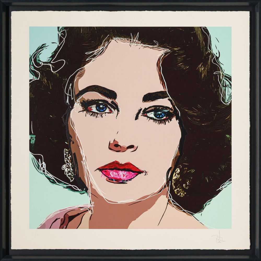 Johnny Depp, ‘Elizabeth Taylor’, 2022, Print, Fine art print, Castle Fine Art, Numbered, Framed