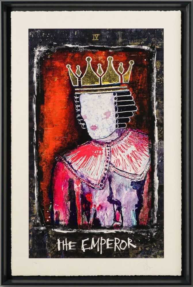 Johnny Depp, ‘The Emperor’, 2024, Print, Silkscreen and Archival Pigment on 640gsm Waterford paper, with hand deckled edges and 24ct gold leaf. ‘The Lovers’ is also embellished with red marbled leaf., Castle Fine Art, Numbered, Framed