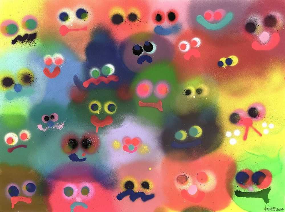 Jon Burgerman, ‘Cheek to Cheek’, 2021, Print, Pigment print on paper 220g, Silka, Numbered