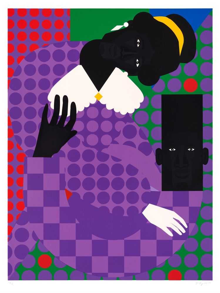 Jon Key, ‘Mary x The Man’, 2022, Print, 12 colour screenprint with hand-painted ink embellishments on Somerset Radiant White Tub Sized Satin 410gsm, Counter Editions, Numbered, Handfinished