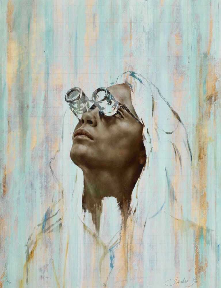 Jonathan Yeo, ‘Cara I (Goggles)’, 2016, Print, Archival pigment print with varnish, Manifold Editions, Numbered