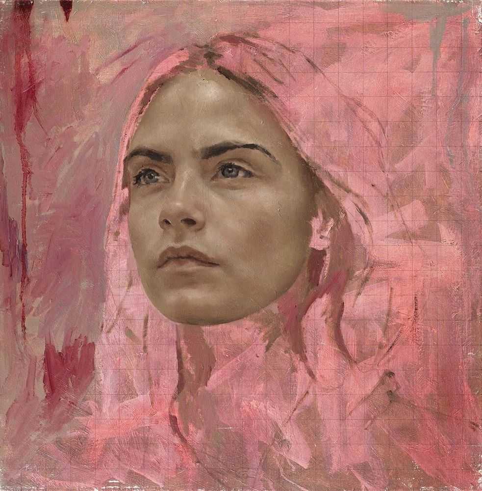 Jonathan Yeo, ‘Cara Study I’, 2016, Print, Archival pigment print with varnish, Manifold Editions, Numbered