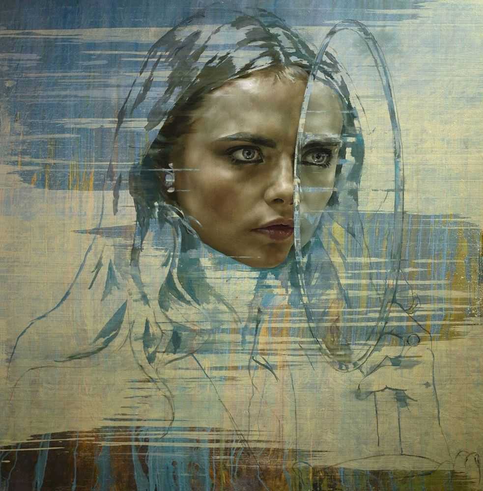 Jonathan Yeo, ‘Cara Mirror’, 2016, Print, Archival pigment print with varnish, Manifold Editions, Numbered
