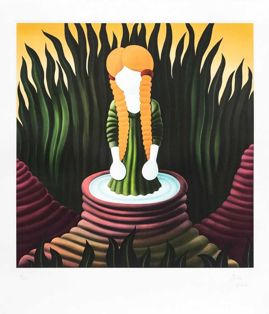 Jordi Ribes, ‘Hot Orange Bath’, 30-08-2022, Print, 11-colour photopolymer etching with watercolour pencil detailing on 350gsm Hahnemühle Fine Art paper, Avant Arte, Numbered, Dated