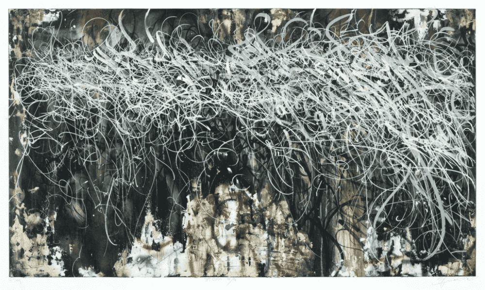 Jose Parla, ‘St. Giles’, 2009, Print, Archival pigment print overlayered with two handprinted silkscreens on Hahnemuhle German Etching 310gsm, Elms Lesters, Numbered