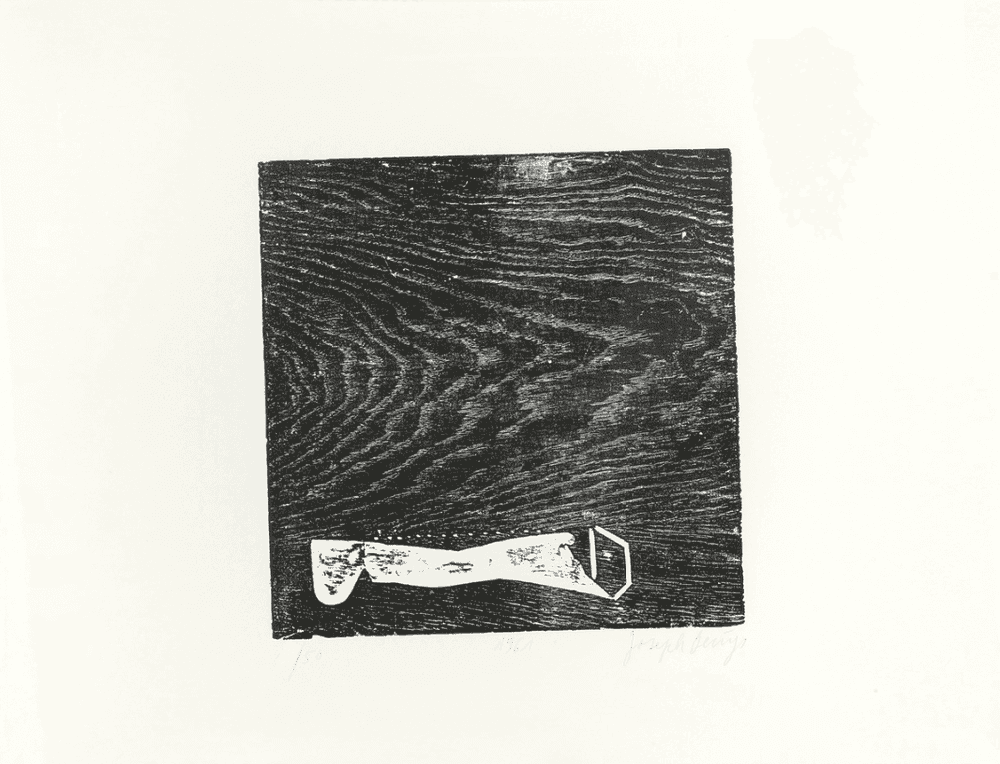 Joseph Beuys, ‘Bein’, 1961, Print, Woodcut on wove, null, Numbered, Dated