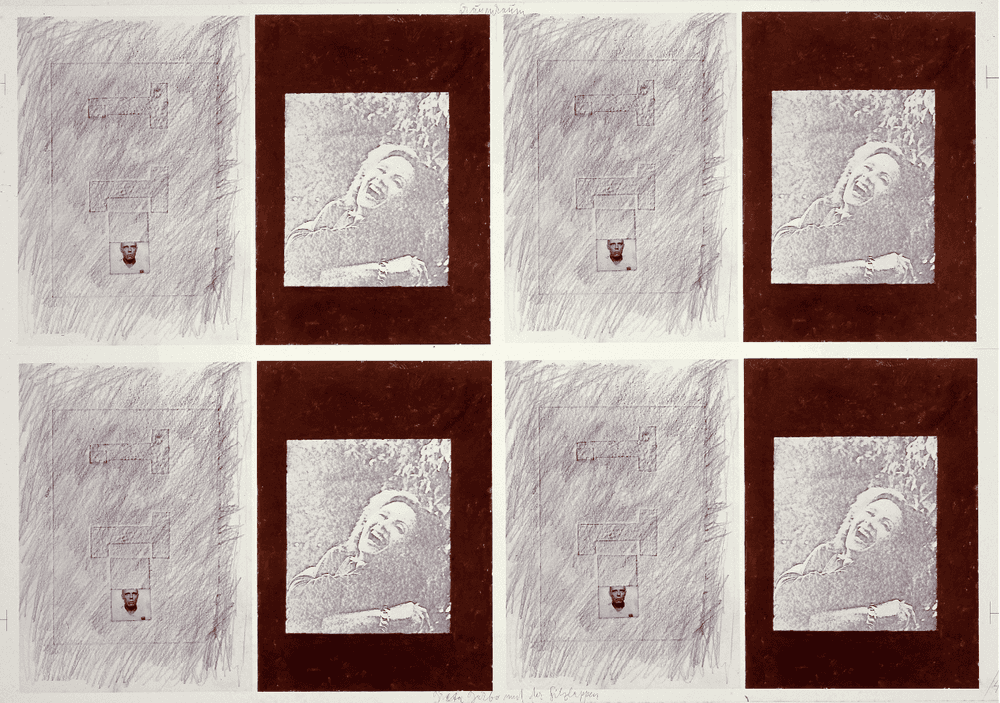 Joseph Beuys, ‘Greta Garbo und der Filzlappen’, 1979, Print, Colour offset on cardstock with handwritten additions, null, Numbered