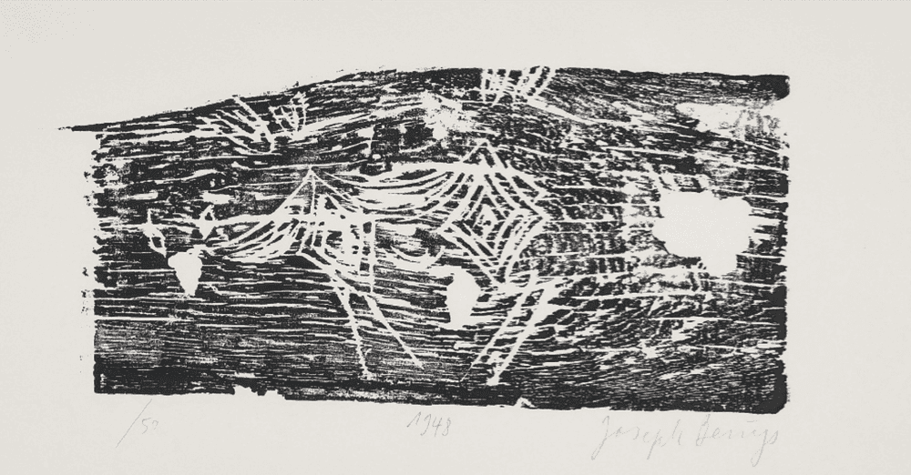 Joseph Beuys, ‘Hirschkuh (Hind)’, 1948, Print, Woodcut hand printed in black, on wove paper, with full margins., null, Numbered, Dated