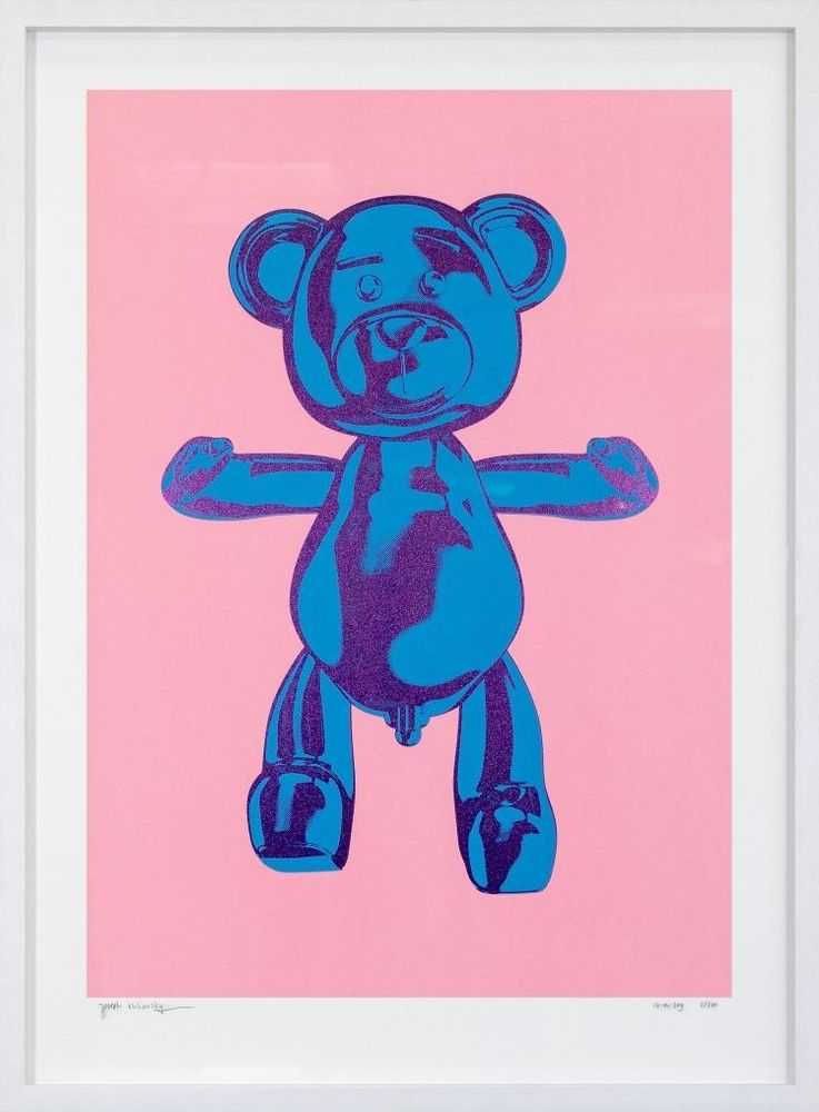 Joseph Klibansky, ‘Bare Hug (Strawberry Blueberry)’, 2019, Print, Archival cotton paper museum glass screen print ink wood and aluminum frame, Self Released, Numbered, Dated, Framed