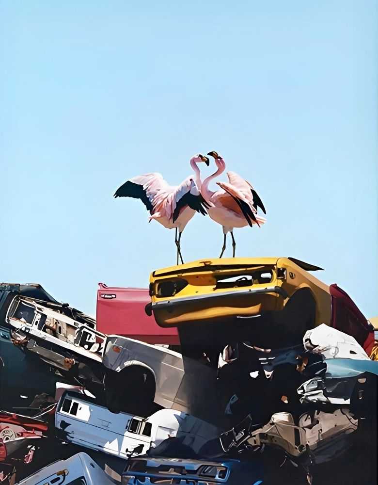 Josh Keyes, ‘Almost Paradise’, 29-05-2018, Print, Giclee Print, Talon Gallery, Numbered