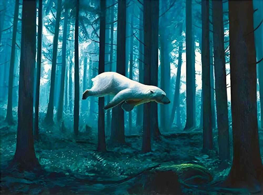 Josh Keyes, ‘Blue Passage (Timed Edition)’, 04-10-2022, Print, Giclee Print, Tiny Showcase, 