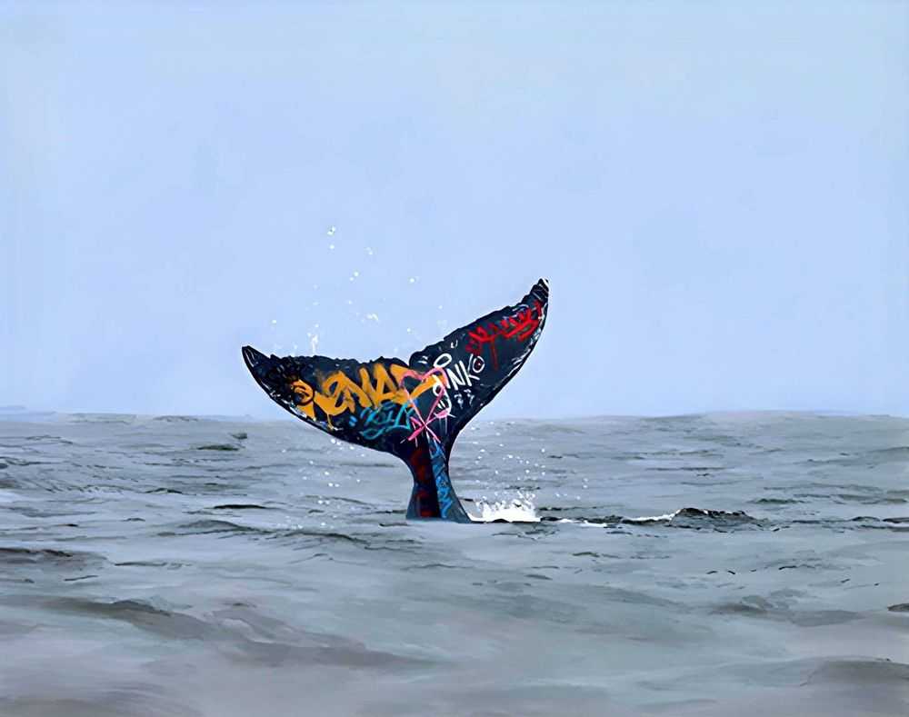 Josh Keyes, ‘Descent’, 10-12-2016, Print, Giclee Print, Self Released, 