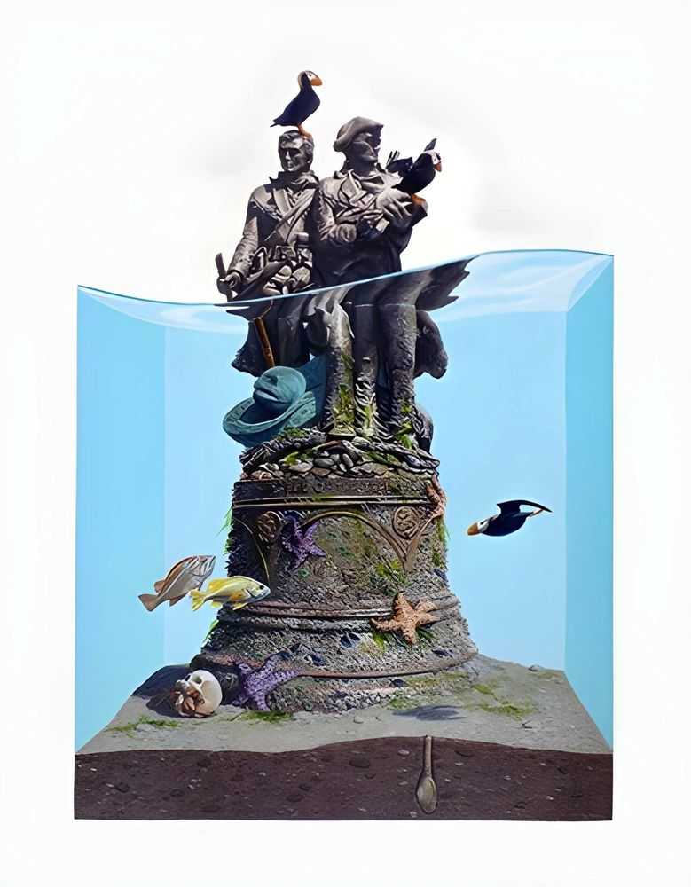 Josh Keyes, ‘End Of The Trail (First Edition)’, 20-09-2019, Print, Giclee Print, Archimedes Gallery, Numbered