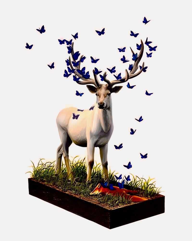 Josh Keyes, ‘Ghost’, 17-02-2015, Print, Giclee Print, Antler Gallery, Numbered