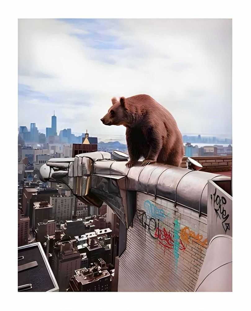 Josh Keyes, ‘Mad World’, 26-01-2018, Print, Giclee Print, Thinkspace, Numbered