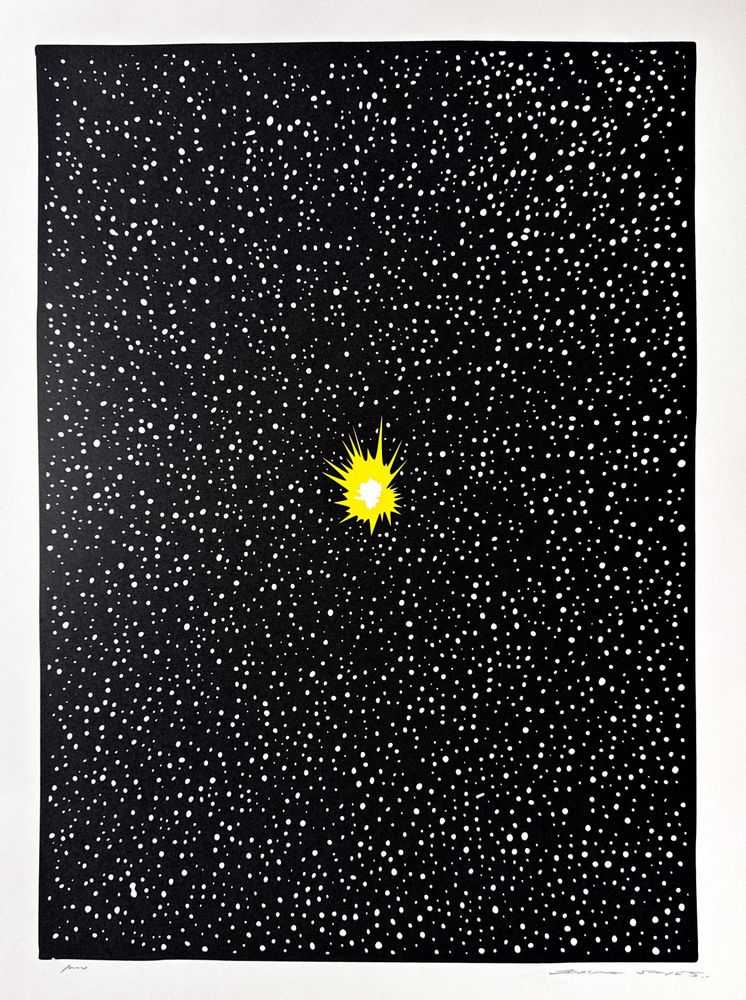 Joshua Vides, ‘Exploding Planet’, 2022, Print, Hand-pulled screen print with deckled edges on 279 gsm paper., null, 