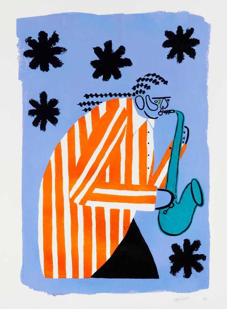 Joy Yamusangie, ‘A Blues Night’, 2021, Print, Offset lithograph in colors, null, Numbered
