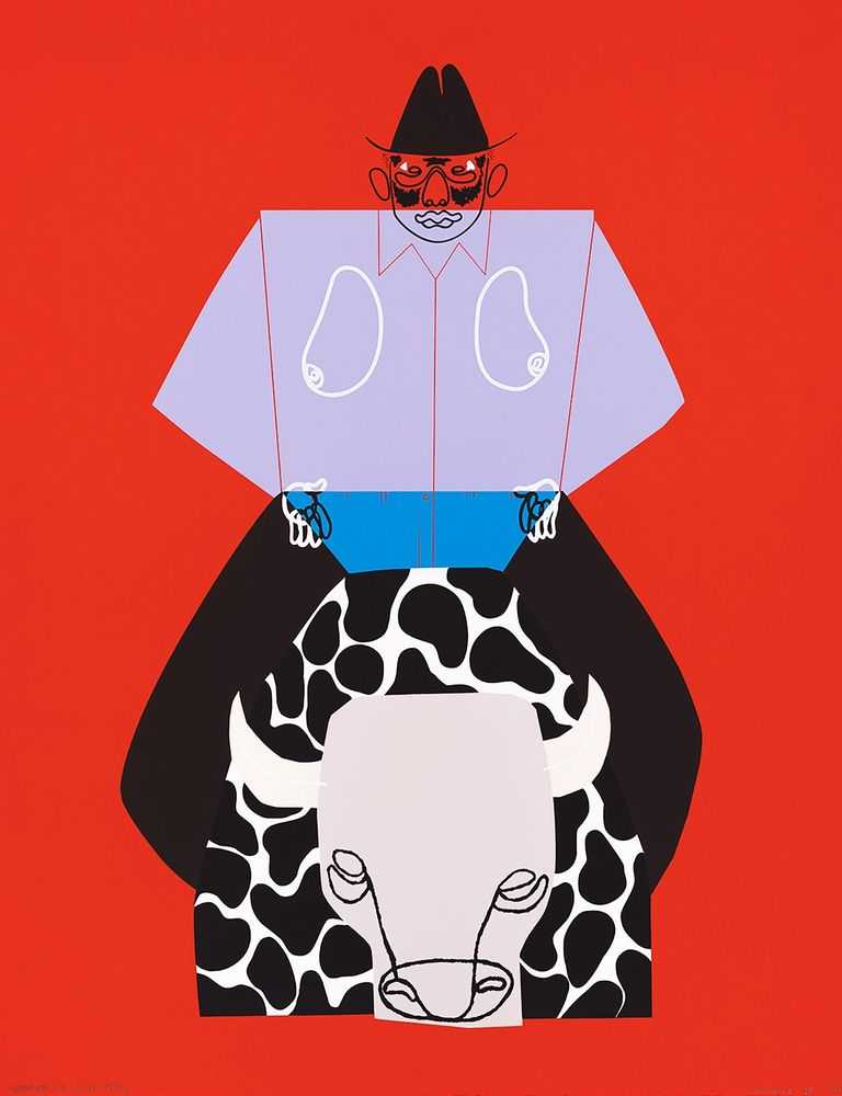 Joy Yamusangie, ‘Remember Me - Rodeo King’, 2023, Print, 8 Colour Screenprint on Somerset Velvet White 300gsm, Counter Editions, Numbered