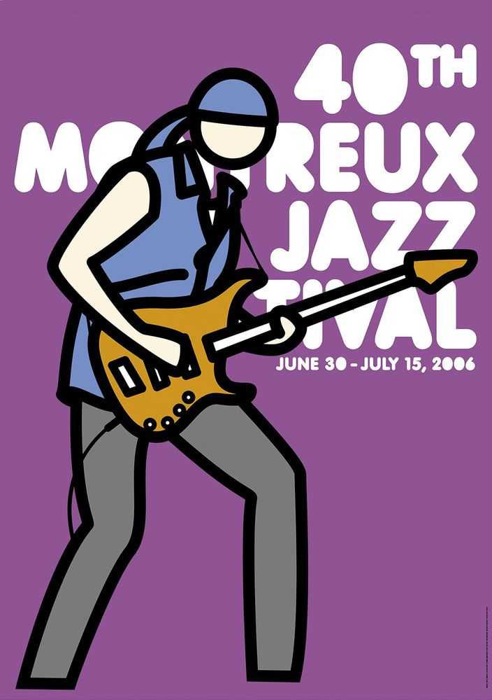 Julian Opie, ‘40th Montreux Jazz Festival poster (Purple)’, 2006, Print, Offset lithograph, null, 