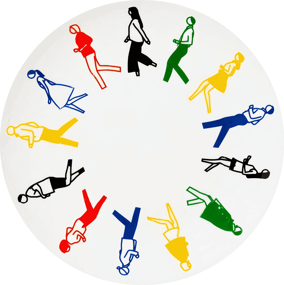 Julian Opie, ‘Artist Plate Project 2020 (Julian Opie)’, 2020, Collectible, Fine bone china, Artware Editions, 