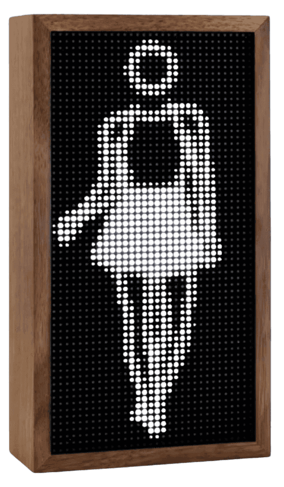 Julian Opie, ‘Dancing Figure 2’, 2023, Sculpture, Computer animation on LED screens, presented in walnut enclosures, null, 