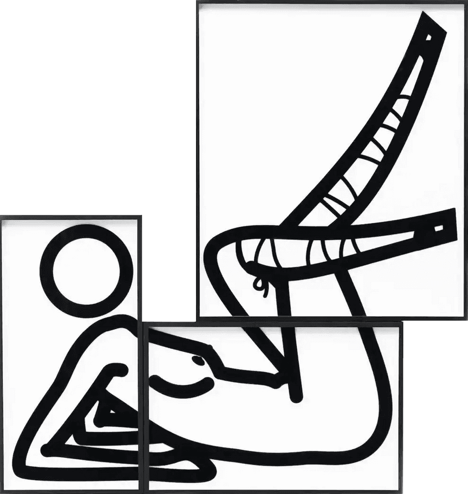 Julian Opie, ‘This Is Shahnoza In 3 Parts 9’, 2008, Print, Mixed Media, null, Numbered