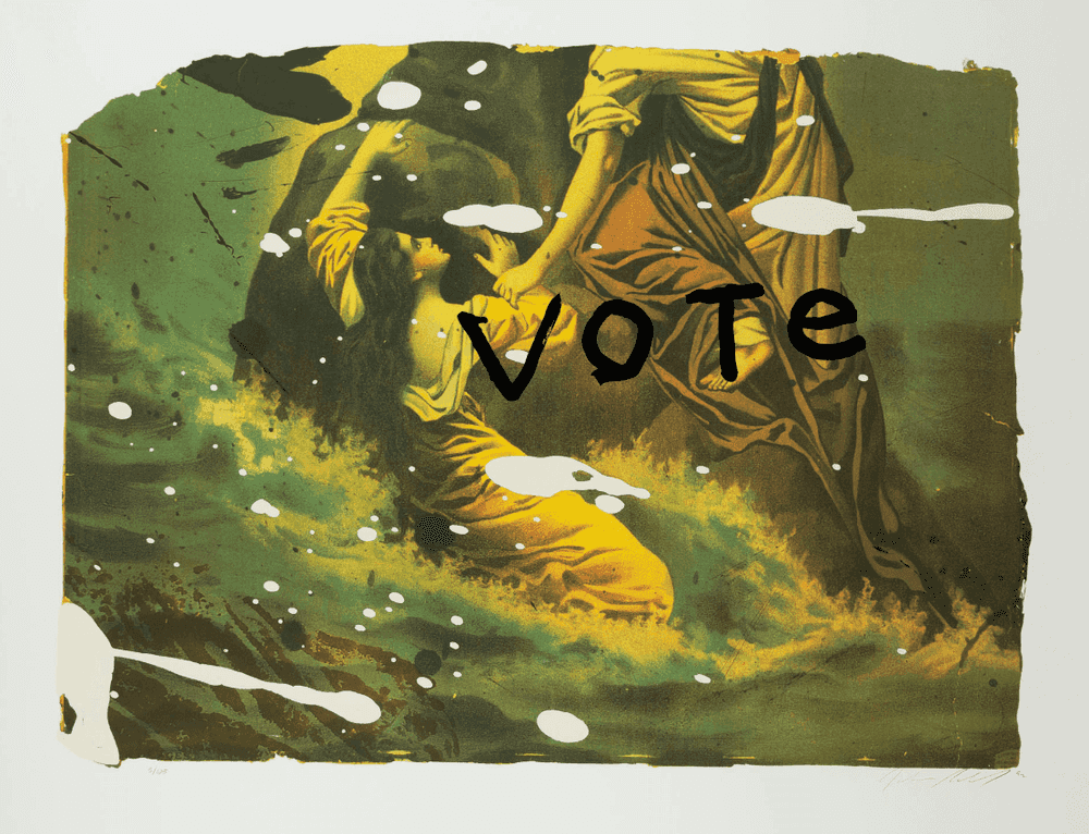 Julian Schnabel, ‘Vote’, 1992, Print, Silkscreen on paper, null, 