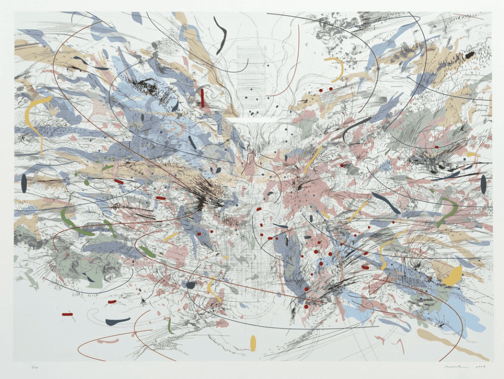 Julie Mehretu, ‘Entropia (Review)’, 2004, Print, 32-color lithograph and screenprint, null, 