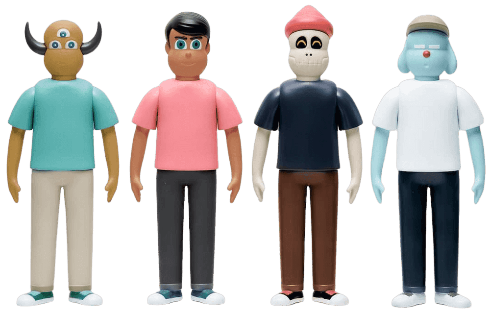 Jun Oson, ‘Forever Friends Figure Set’, 2022, Sculpture, Vinyl, Firsthand, Numbered