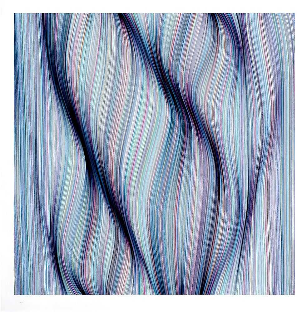 Kai & Sunny, ‘Curved By Tension’, 08-12-2017, Print, Hand pulled 5 colour screenprint on 100% cotton somerset satin 310gsm, Self-released, Numbered