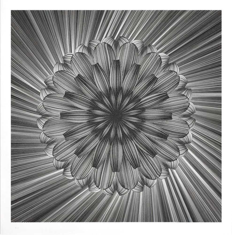 Kai & Sunny, ‘Flower’, 18-05-2017, Print, Hand pulled 1 colour screenprint on 100% cotton somerset satin 410gsm tub size, Self-released, Numbered