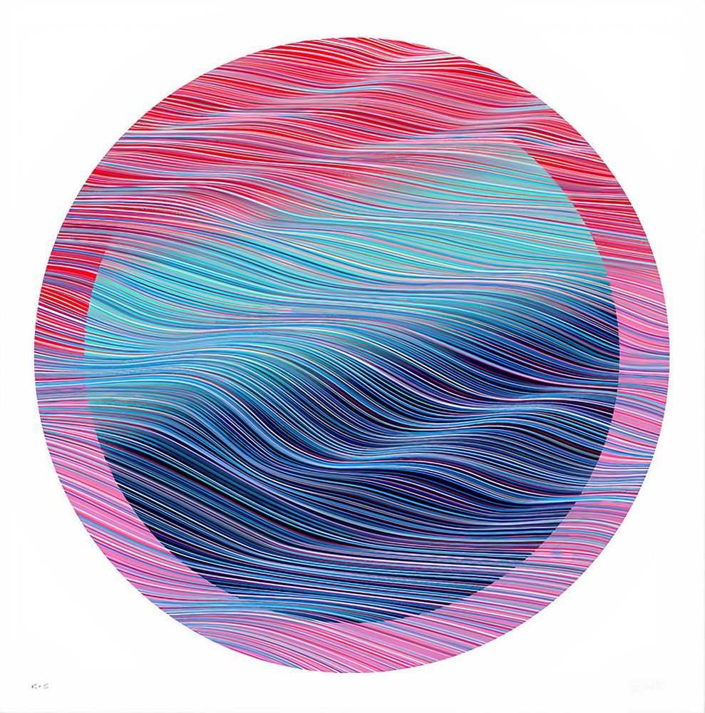 Kai & Sunny, ‘Moon Always Shining’, 14-05-2022, Print, Hand Pulled 6 colour screenprint on 100% cotton Somerset radiant white 410gsm, Self-released, Numbered