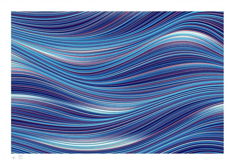 Kai & Sunny, ‘Mixed Motion’, 2026, Print, Hand pulled 4 colour silkscreen print Somerset radiant white, 410gsm paper, null, Numbered