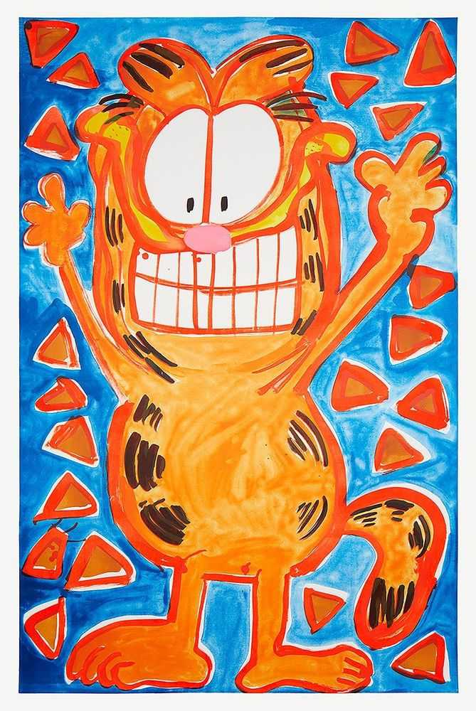 Katherine Bernhardt, ‘Crazy Doritos’, 18-04-2019, Print, 7 Colour lithographic print on Somerset Tub Sized Satin Radiant White 410gsm, Counter Editions, Numbered, Dated