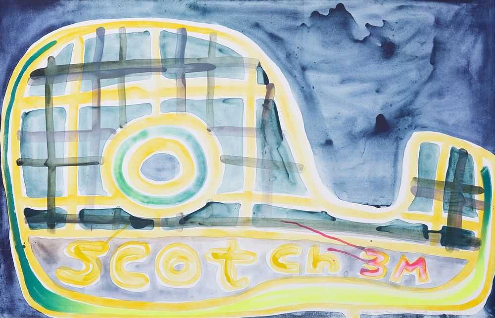 Katherine Bernhardt, ‘Scotch Magic Tape’, 03-10-2019, Print, Variable colours from 10 plates on Somerset tub sized Radiant White 410gsm, Counter Editions, Numbered, Dated