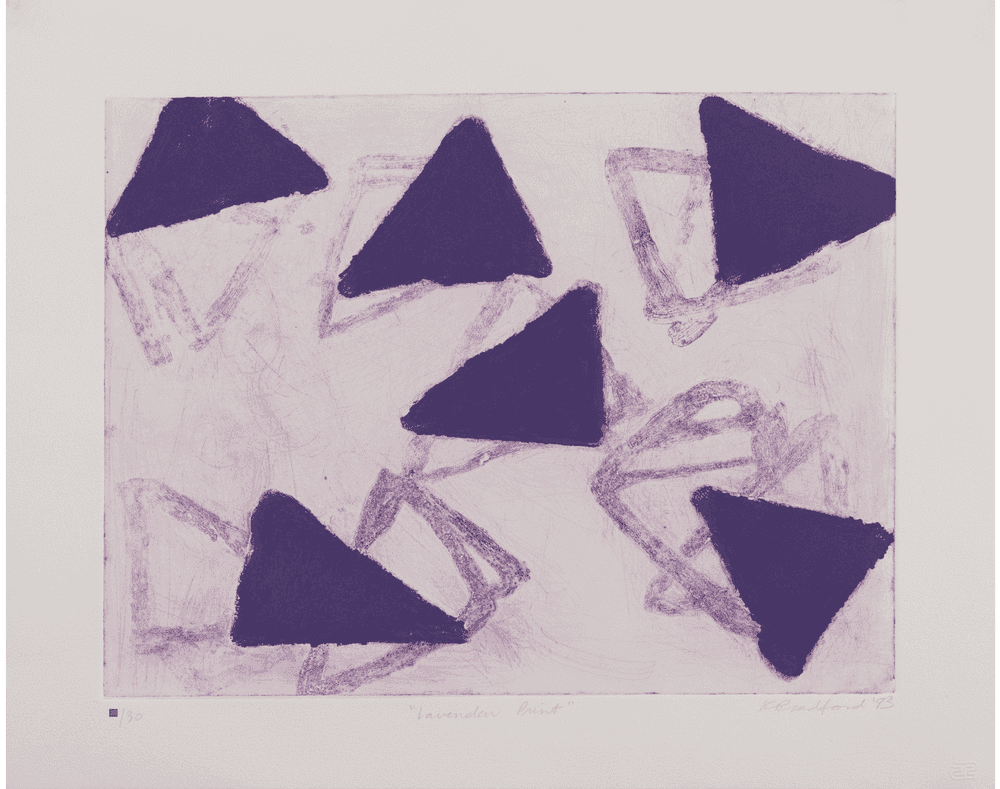 Katherine Bradford, ‘Lavender’, 1993, Print, Collograph, Tandem Press, Numbered