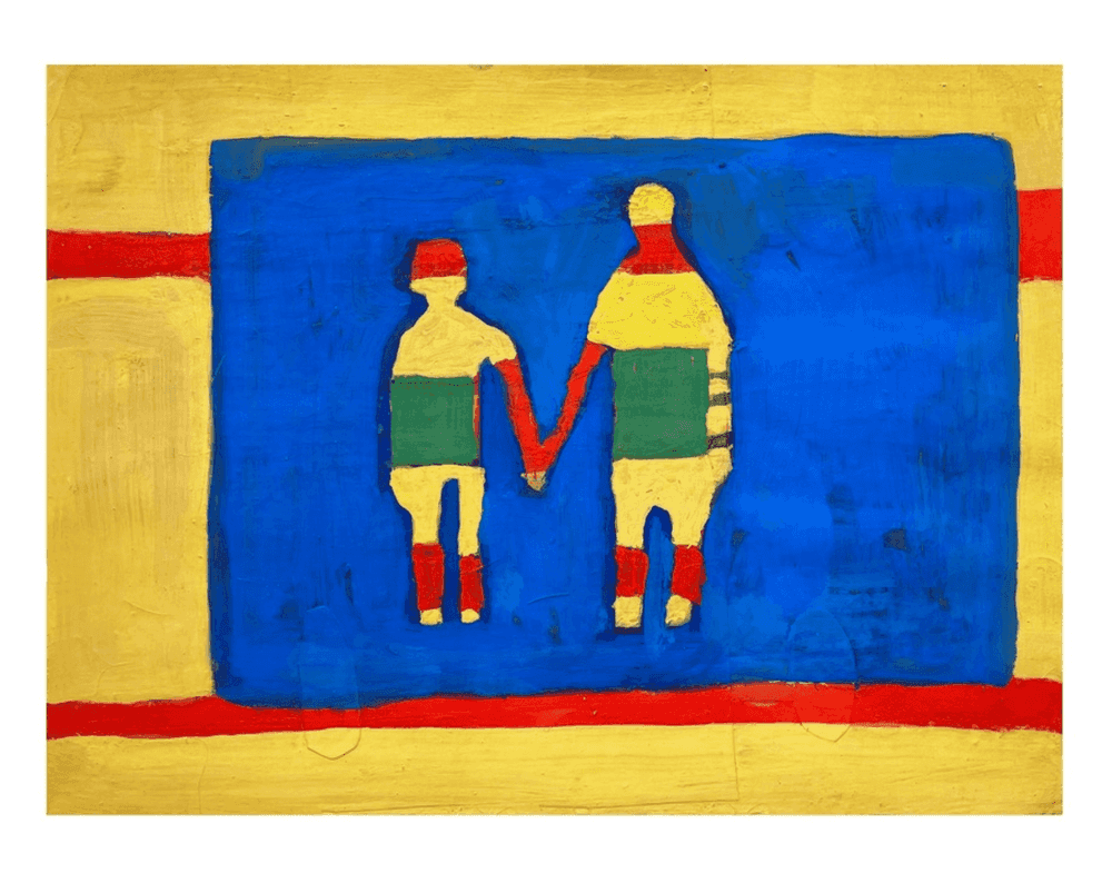 Katherine Bradford, ‘Stripe People’, 24-06-2021, Print, Digital Print on 100% Cotton Rag Hahnemühle Paper, Absolut Art, Numbered