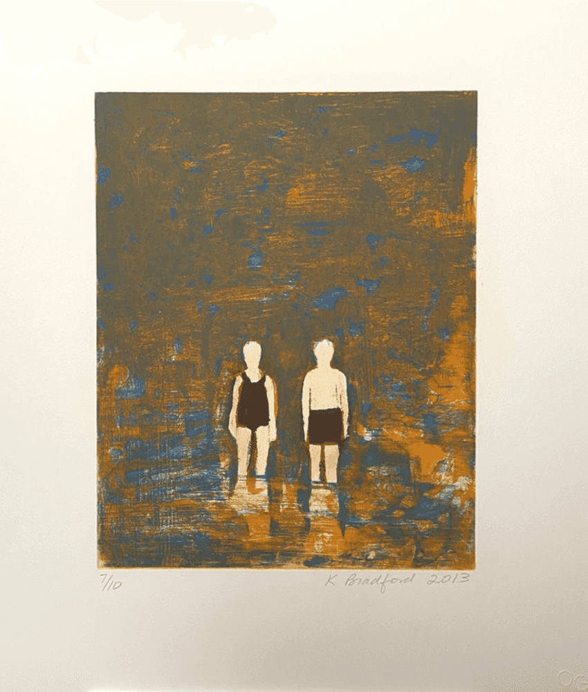 Katherine Bradford, ‘Two Bathers’, 2013, Print, Solar Plate Etching, null, Numbered