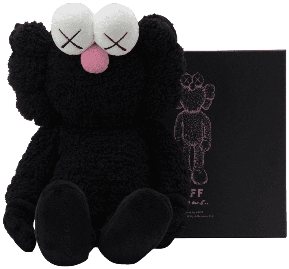 Kaws, ‘BFF Plush (Black)’, 2016, Sculpture, Soft plush fabric, The Modern, Numbered