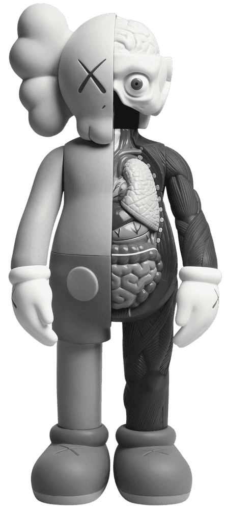 Kaws, ‘Four Foot Companion - Grey Dissected (2009)’, 2009, Print, Painted cast vinyl, null, 