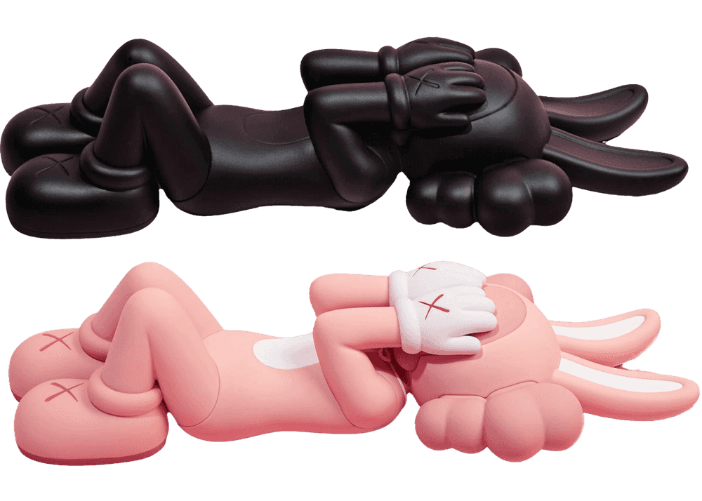Kaws, ‘Holiday Indonesia (Set of 2, Black & Pink)’, 18-08-2023, Sculpture, Vinyl, DDT, 