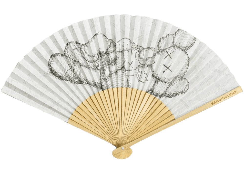 Kaws, ‘Holiday Singapore Fan’, 2021, Collectible, Bamboo fan, DDT Store, 
